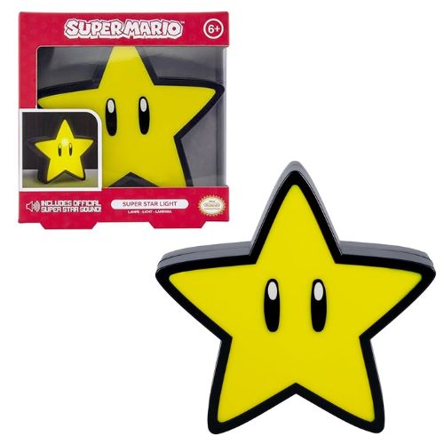 PALADONE – SUPER MARIO Super Star Light Lampada a Muro cm c/suono (In box cm)…x6